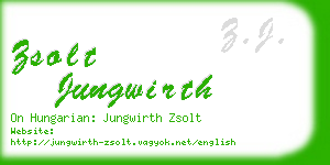 zsolt jungwirth business card